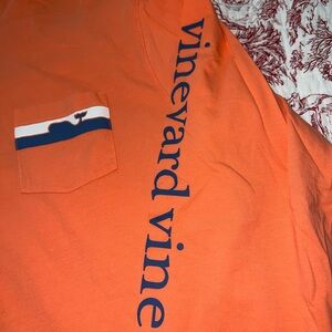 Vineyard Vines Men’s Orange Lightweight Pullover Hoodie Sz L